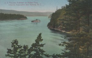 Canada Postcard - S.S.Princess Kathleen in Active Pass Between Vancouver RS21177