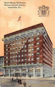 Hotel Henry Watterson Walnut and 4th Street Louisville, Kentucky USA Unused 