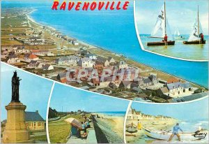 Postcard Modern Ravenoville (Manche) Boats