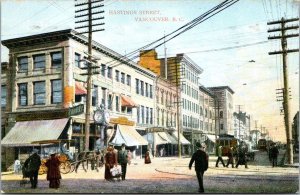 Canada Vancouver Hastings Street Circa 1910