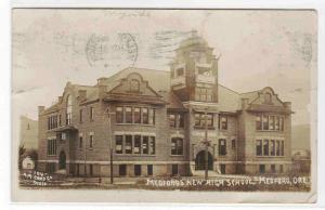 New High School Medford Oregon 1909 RPPC real photo postcard