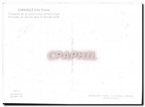 Postcard Modern Jet Aviation Caravalle d & # 39Air France