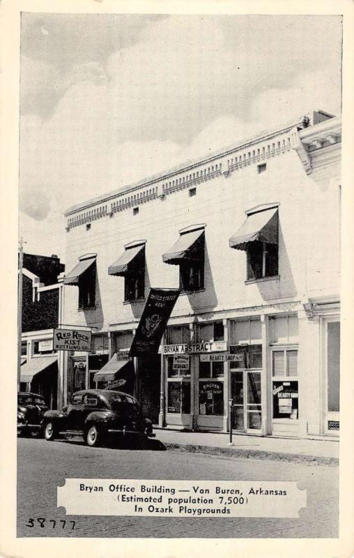 bryan office building van buren arkansas L4400 antique postcard