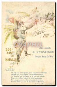 Old Postcard Fancy Santa Claus To the children of Levoncourt devant Saint Mih...