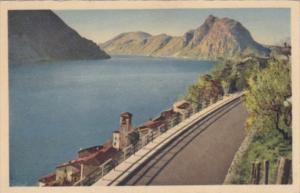 Switzerland Gandria e la nuova strada 1939