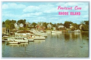 c1960 Pawtuxet Cove Narragansett Bay Harbors Exterior Rhode Island RI Postcard