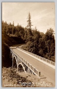 RPPC Latourell Bridge Columbia River Highway Oregon Postcard B42