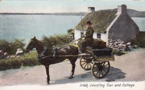 Ireland Irish Jaunting Car and Cottage