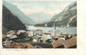 Italy Belluno Alleghe Lake scenic 1900s 