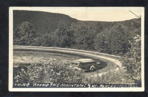 RPPC MANCHESTER TENNESSEE US HIGHWAY 41 VINTAGE BUS REAL PHOTO POSTCARD