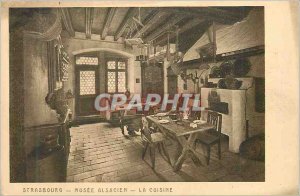 Postcard Old Strasbourg museum Alsatian cooking