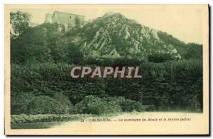 Old Postcard Cherbourg La Montagne du Roule and the Garden pubilc