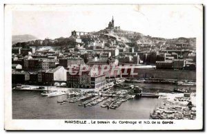 Old Postcard Marseille careening basin and the old harbor