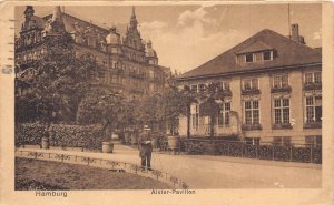 Germany Hamburg 1925 Alster Pavillon Pavilion vintage postcard