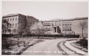 Massachusetts Cambridge School and Convent Notre Dame De Petie Real Photo