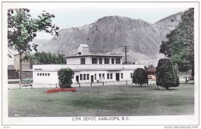 RP, C.P.R. Depot, Kamloops, British Columbia, Canada, PU-1952