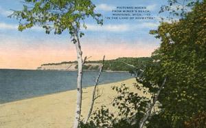 MI - Munising, Pictured Rocks from Miner's Beach