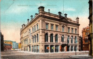 Postcard Mechanics Institute in Bradford, England