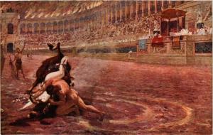 CPA AK J. STYKA - Ursus terrassant l'Aurochs (285675)