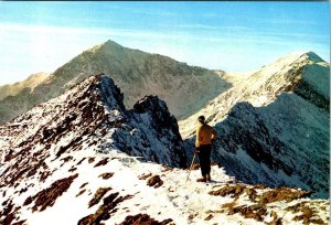 Gwynedd, Wales  MOUNTAIN CLIMBER~SNOWDON~CRIB GOCH Snowdonia Park  4X6 Postcard