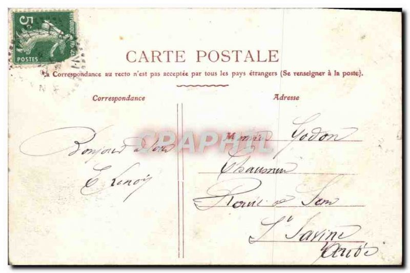 Old Postcard Villeblevin Le Chateau