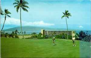 Kaanapali Beach Hotel Maui Hawaii Golf Course Vintage Postcard c1950s