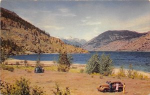 Lake Chelan Washington c1940 Postcard Union Oil Co Advertising 