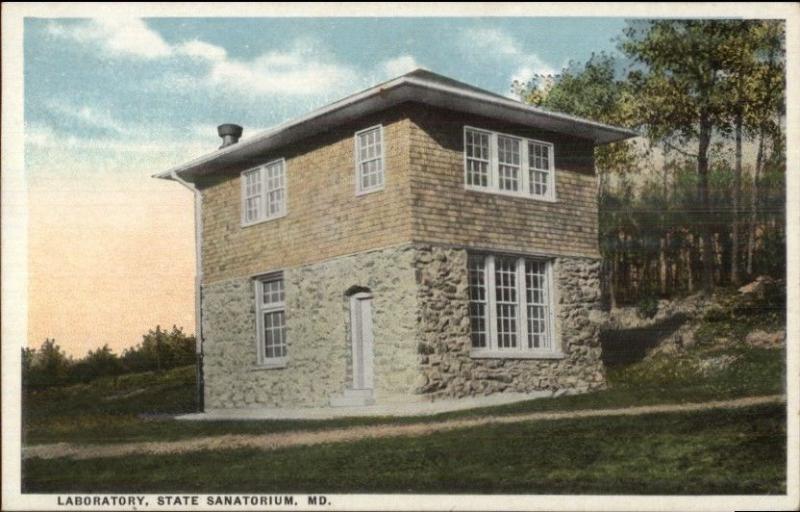 State Sanatorium MD Laboratory c1920 Postcard