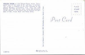 Postcard GARDEN SCENE Austin Texas TX AM0209