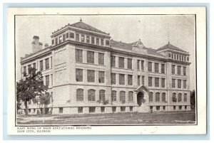 c1905 East Wing Of Main Educational Building Zion City Illinois IL Postcard 