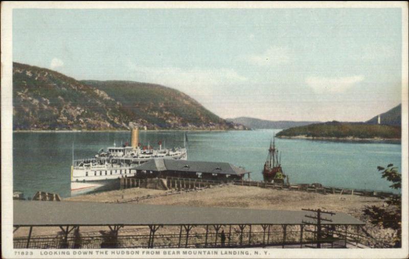 Steamer & Landing Bear Mountain NY c1910 Detroit Publishing Postcard