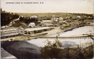 Plaster Rock NB General View Bridge Unused Warwick Bros Postcard H26