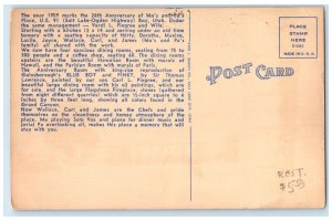 c1940's The First Ma's & Pa's Cafe Multiview Building Roadside Roy Utah Postcard