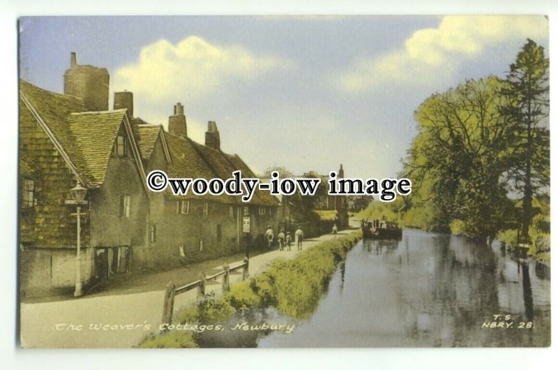 tp9297 - Berks -  Weaver's Cottages by the River Kennet, at Newbury - Postcard