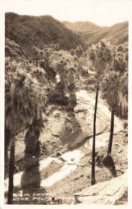 CALIFORNIA~PALM CANYON NEAR PALM SPRINGS ~1936 REAL PHOTO POSTCARD