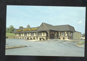THURMONT MARYLAND MOUNTAIN GATE FAMILY RESTAURANT MD ADVERTISING POSTCARD