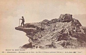 FRANCE~CHAMONIX~MASSIF DU MONT BLANC-MONTAGNE COTE-BEE l'OISEAU PHOTO POSTCARD