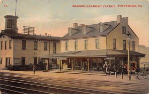 Reading Railroad Station Pottstown, PA., USA Pennsylvania Train Unused 