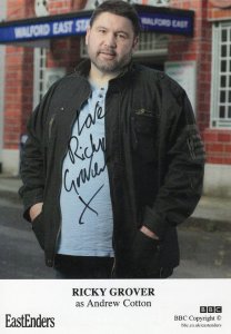 Ricky Grover Eastenders Undedicated Hand Signed Cast Card Photo