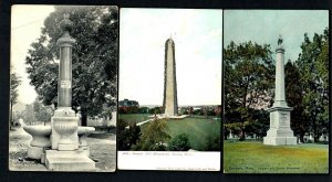 I 15 Mass. Monuments Soldier's & Sailor's, Belcher's, Bunker Hill Sparkles