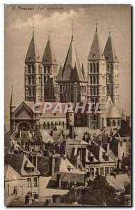 Old Postcard Tournai Catbedrale