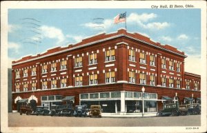 El Reno Oklahoma City Hall Building c1930-50sVintage Postcard