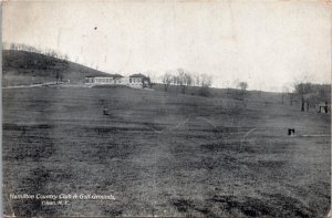 Postcard NY Cattaraugus County Olean Hamilton Country Club Golf Grounds 1910 B3