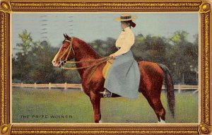 Prize Winner Horse 1910 postal marking on front