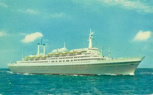 Holland America Line Flagship Rotterdam Ship Vintage Postcard 07.44