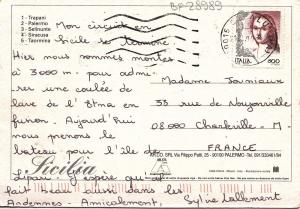 BF28989 isola magica sicilia  italy  front/back image