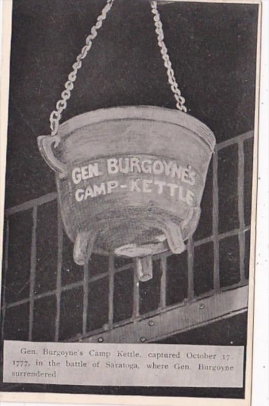 Vermont Bennington General Burgoyne's Camp Kettle