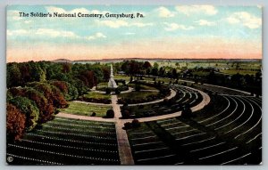 The Soldiers National Cemetery  Civil War  Gettysburg Pennsylvania    Postcard