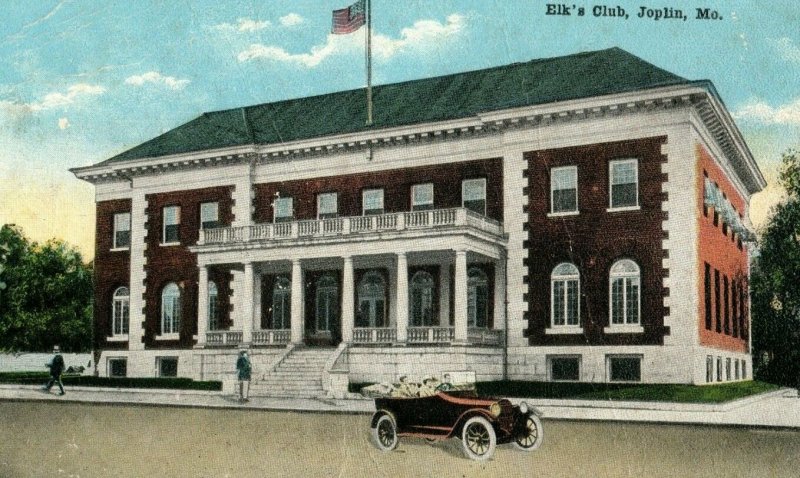 Vintage Elk's Club, Joplin, Mo. Postcard P174 