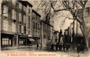 CPA BEDARIEUX - Place Cot - Église St-Alexandre (518747)